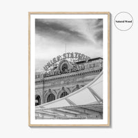 Denver Black and White Fine Art Photo Print, Union Station Colorado Poster