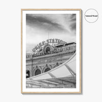 Denver Black and White Fine Art Photo Print, Union Station Colorado Poster
