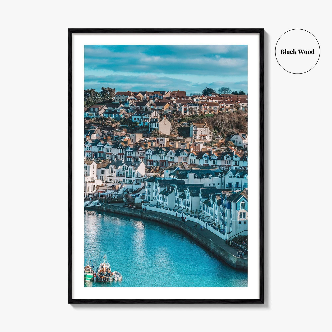 Torquay Fine Art Photo Print, Devon England Poster, English Riviera Harbour Decor