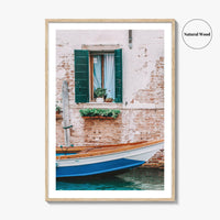 Venice Fine Art Photo Print, Italy, Venezia, Canal, Boat, Wall Decor, Poster
