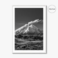 Cotopaxi Black and White Fine Art Photo Print, Volcano, Ecuador, Andes, National Park, Poster