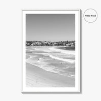 Bondi Beach Black and White Fine Art Photo Print, Sydney Australia Wall Decor Poster