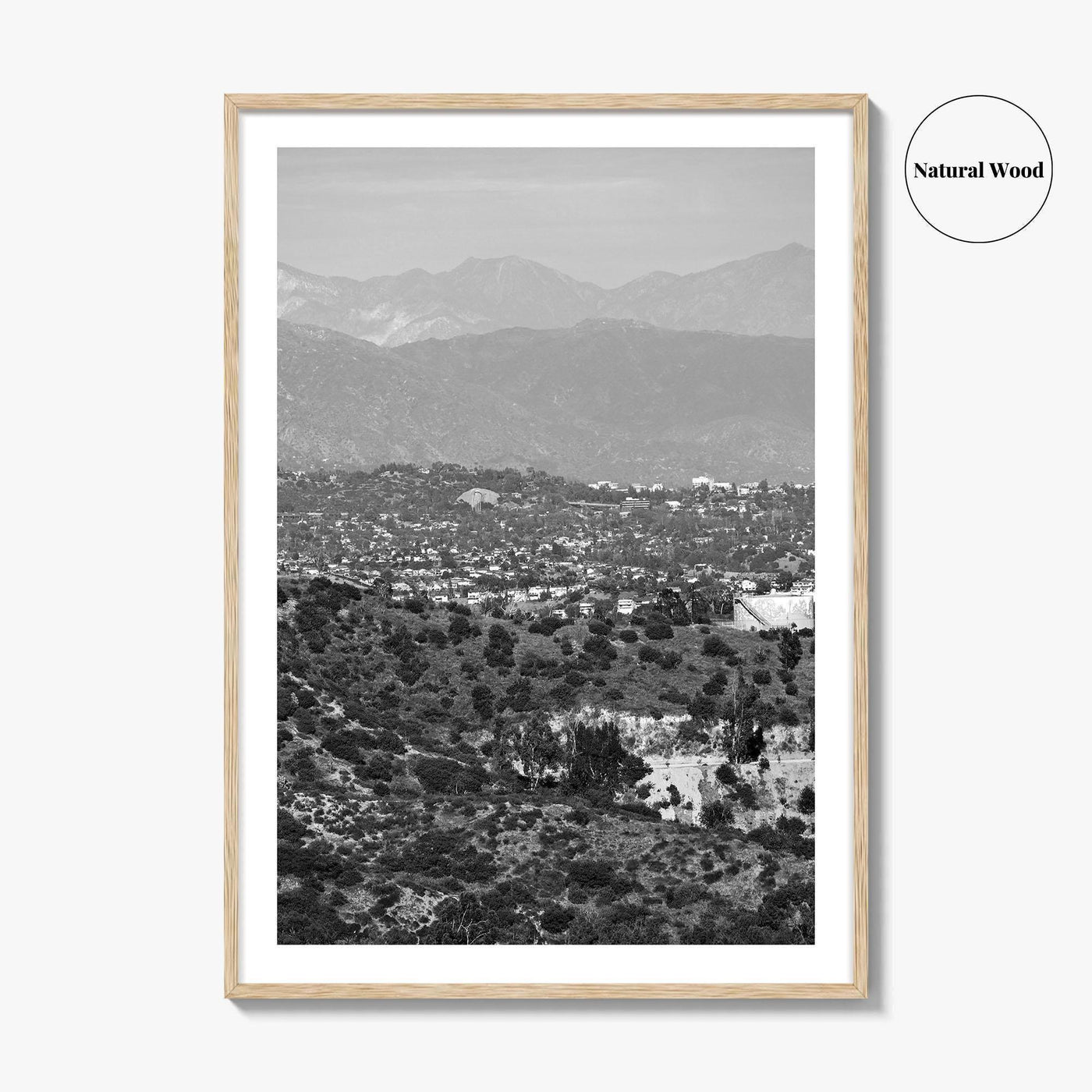 East Los Angeles Black and White Fine Art Photo Print, Northeast LA California Poster