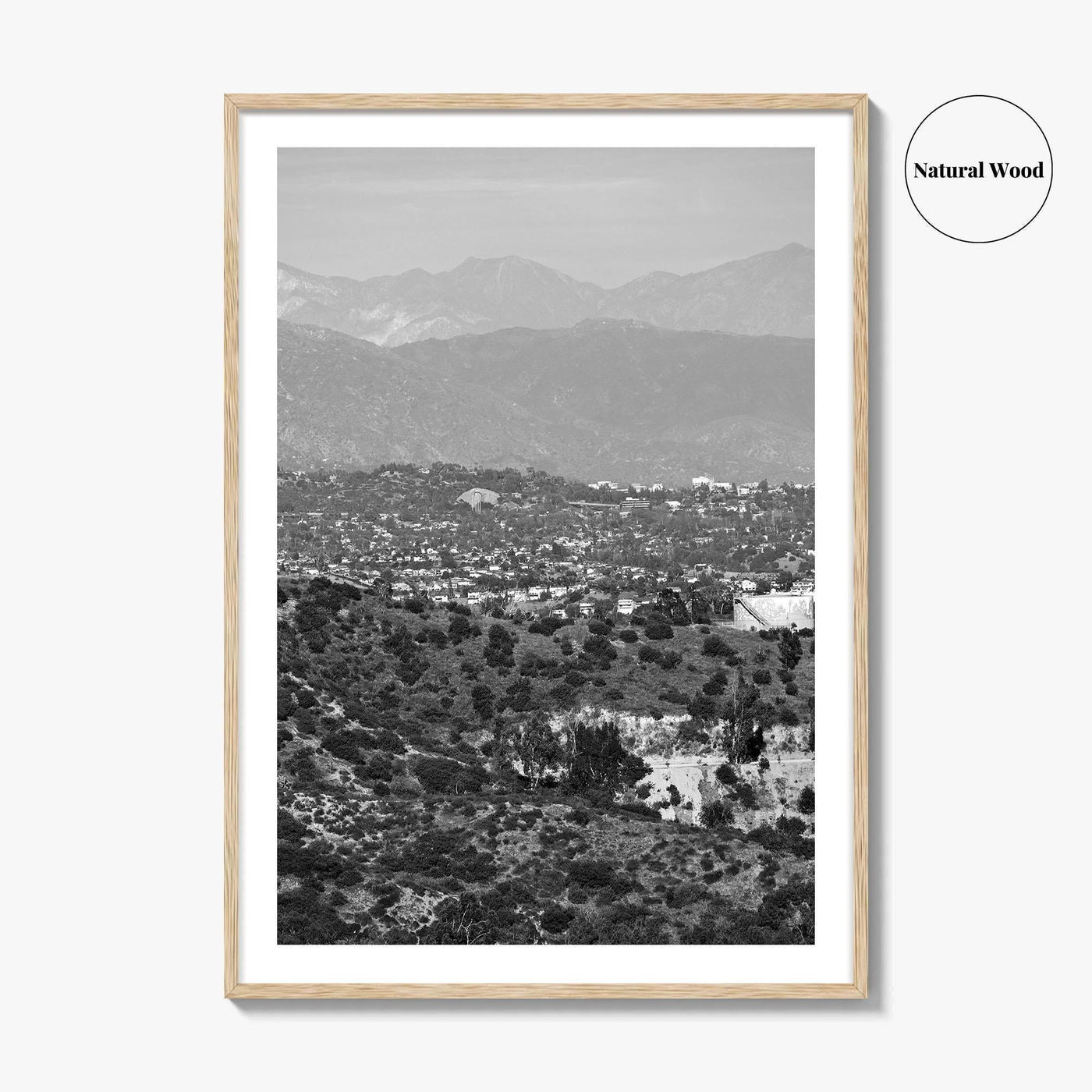 East Los Angeles Black and White Fine Art Photo Print, Northeast LA California Poster