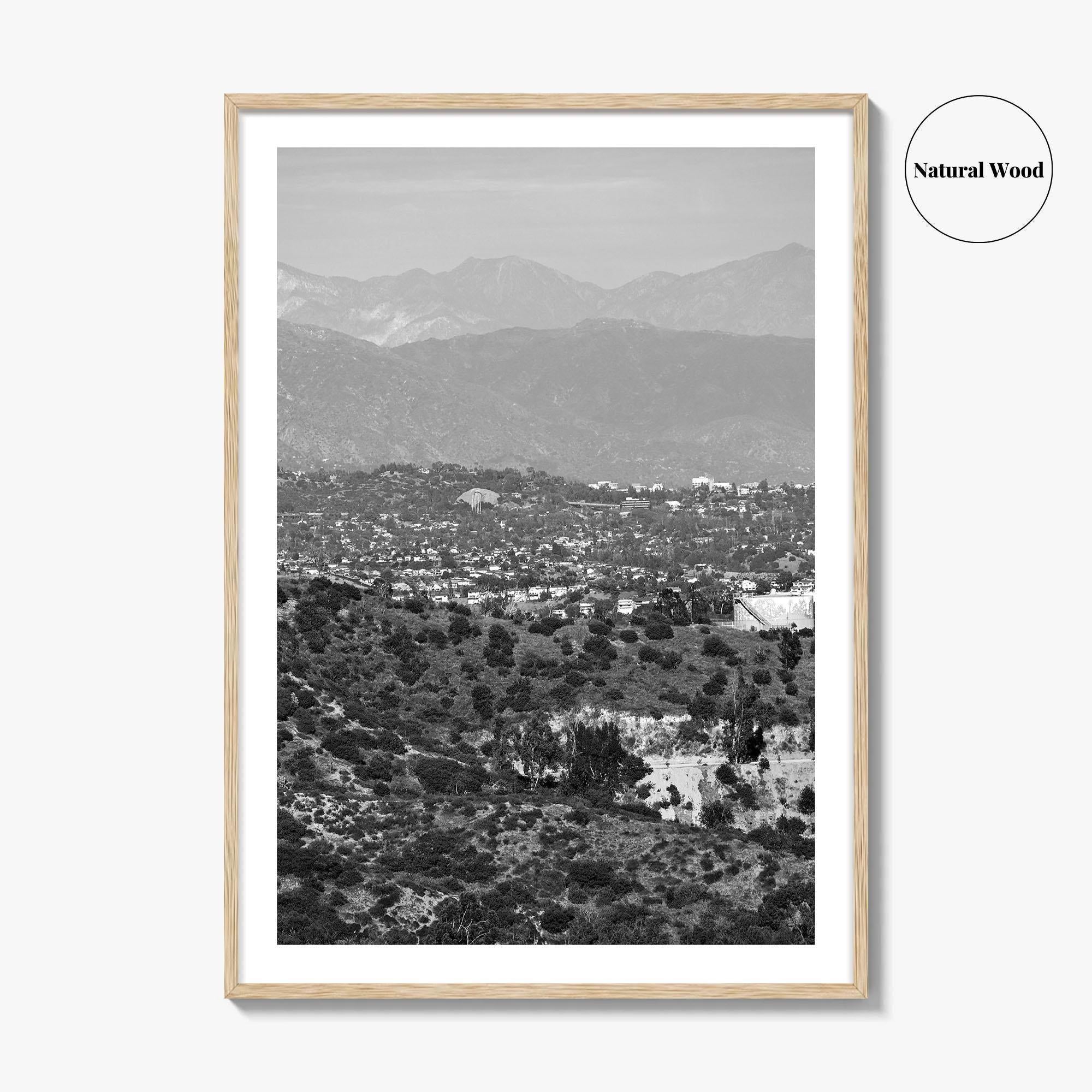 East Los Angeles Black and White Fine Art Photo Print, Northeast LA California Poster