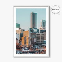 Edmonton Skyline Fine Art Photo Print, Alberta Canada Wall Poster