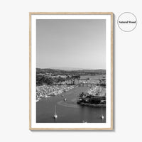 Dana Point Harbor Black and White Fine Art Photo Print, Orange County Poster