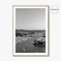 Dana Point Harbor Black and White Fine Art Photo Print, Orange County Poster
