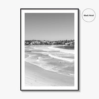 Bondi Beach Black and White Fine Art Photo Print, Sydney Australia Wall Decor Poster