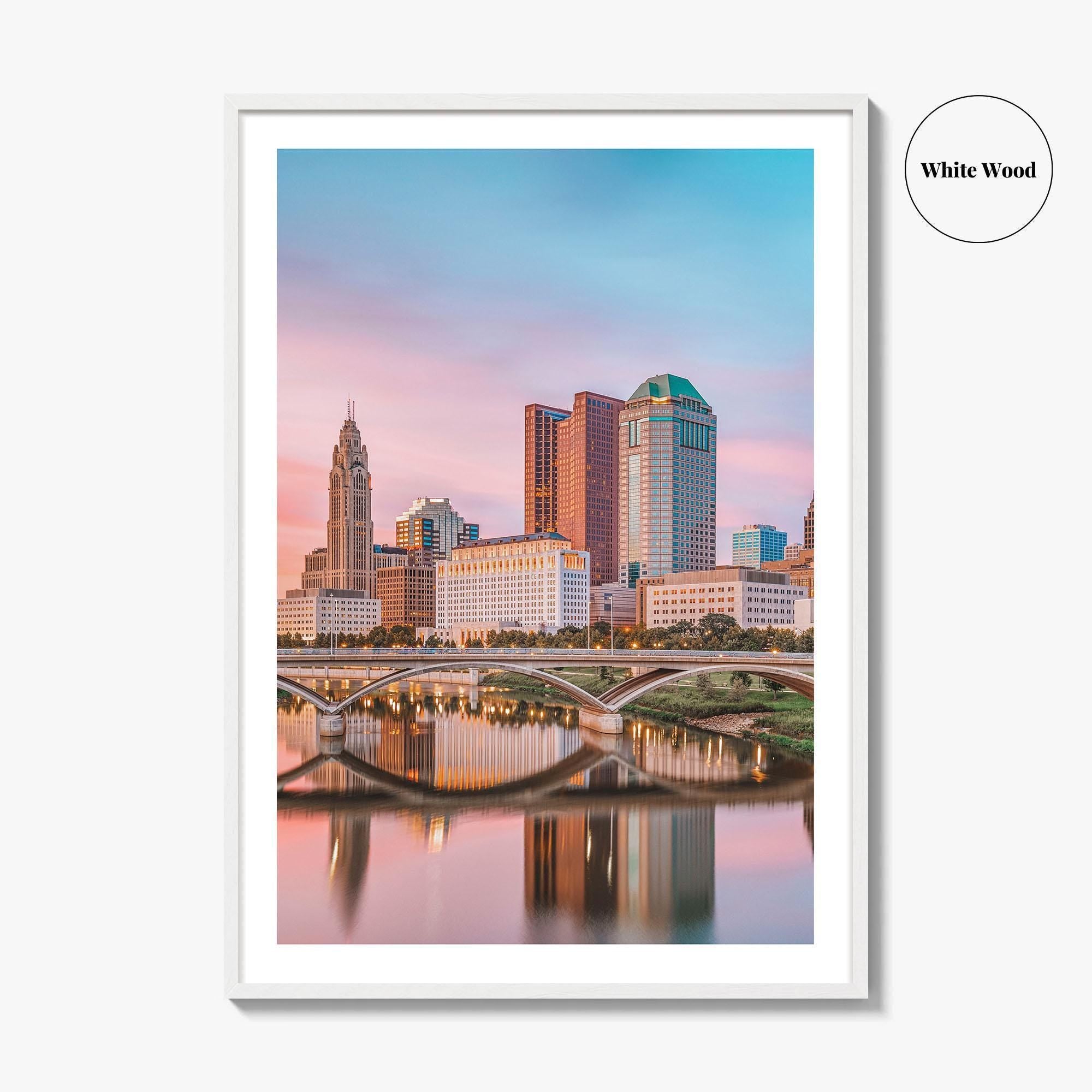 Columbus Ohio Skyline Fine Art Photo Print, Poster, USA Wall Decor