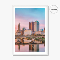 Columbus Ohio Skyline Fine Art Photo Print, Poster, USA Wall Decor