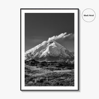 Cotopaxi Black and White Fine Art Photo Print, Volcano, Ecuador, Andes, National Park, Poster