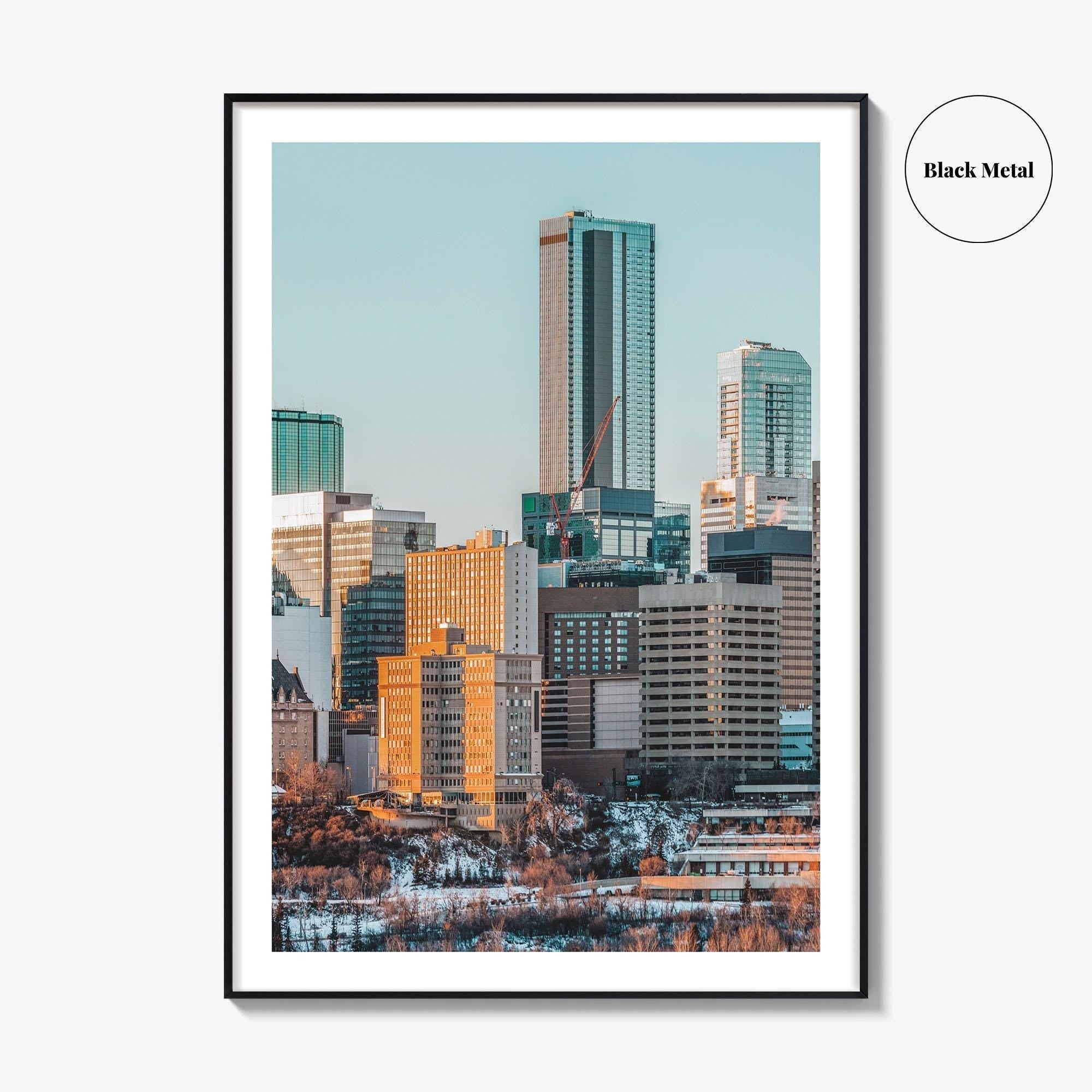 Edmonton Skyline Fine Art Photo Print, Alberta Canada Wall Poster