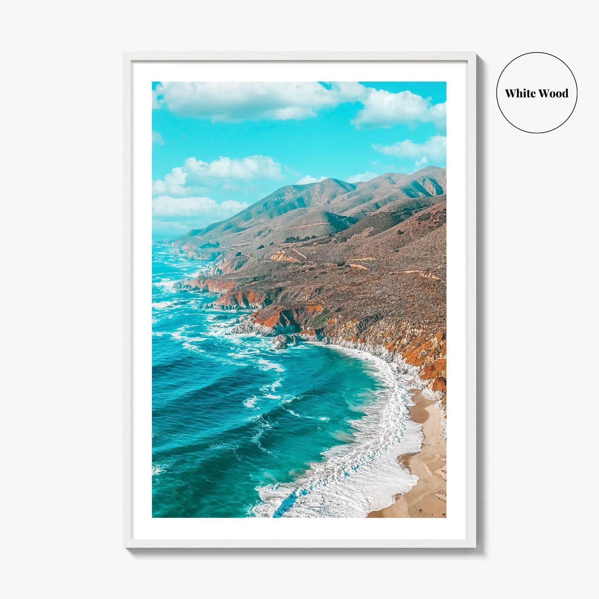 Big Sur Fine Art Photo Print, California, Pacific Coast Highway, Aerial Wall Poster