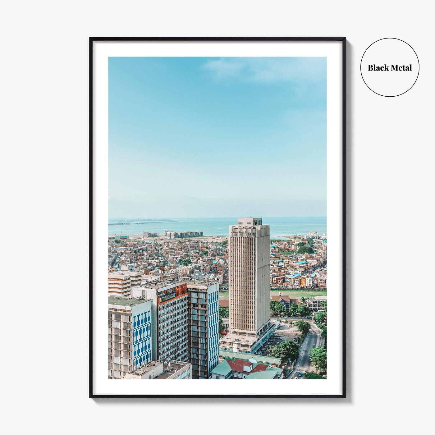 Lagos Island Nigeria Fine Art Photo Print, Aerial View, Wall Art Poster, Africa