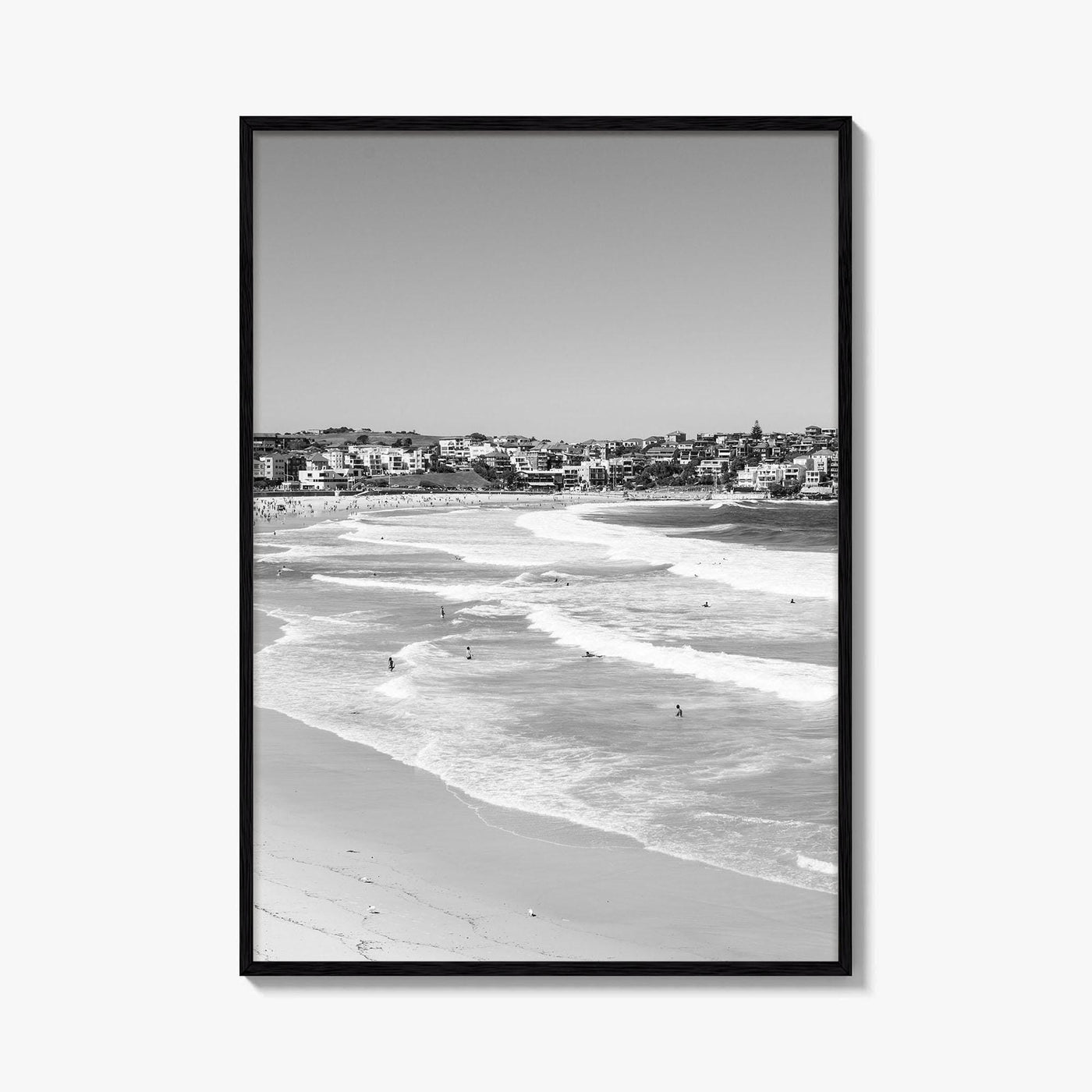 Bondi Beach Black and White Fine Art Photo Print, Sydney Australia Wall Decor Poster