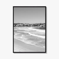 Bondi Beach Black and White Fine Art Photo Print, Sydney Australia Wall Decor Poster