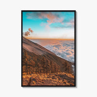 Guatemala Fine Art Photo Print, Volcano above Clouds, Nature Wall Decor Poster