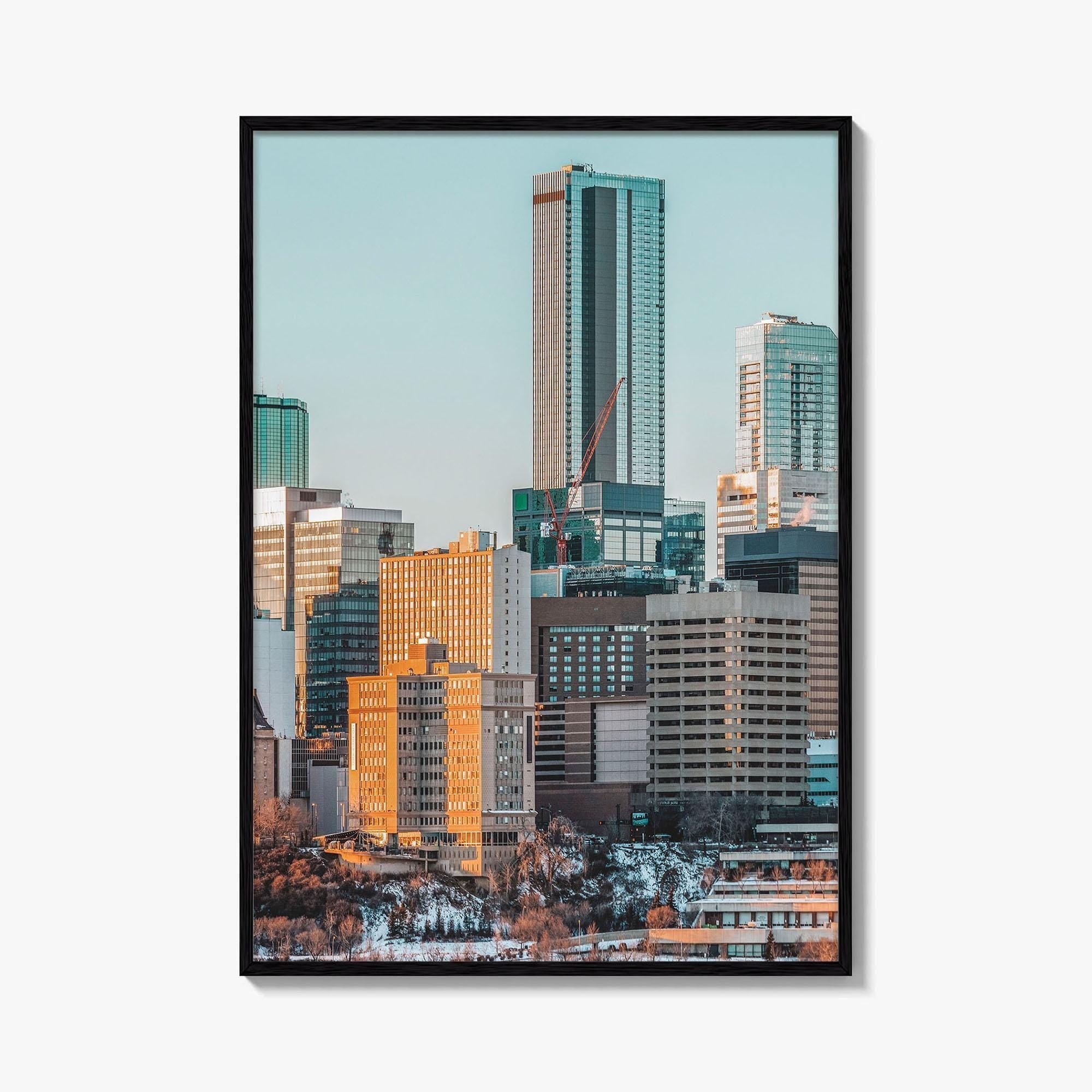Edmonton Skyline Fine Art Photo Print, Alberta Canada Wall Poster