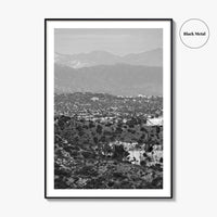 East Los Angeles Black and White Fine Art Photo Print, Northeast LA California Poster