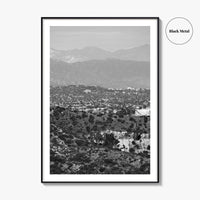 East Los Angeles Black and White Fine Art Photo Print, Northeast LA California Poster