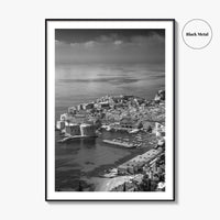 Dubrovnik Black and White Fine Art Photo Print, Old Town Croatia Poster Europe Decor