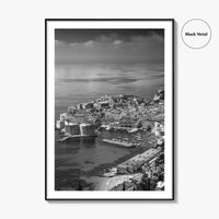 Dubrovnik Black and White Fine Art Photo Print, Old Town Croatia Poster Europe Decor