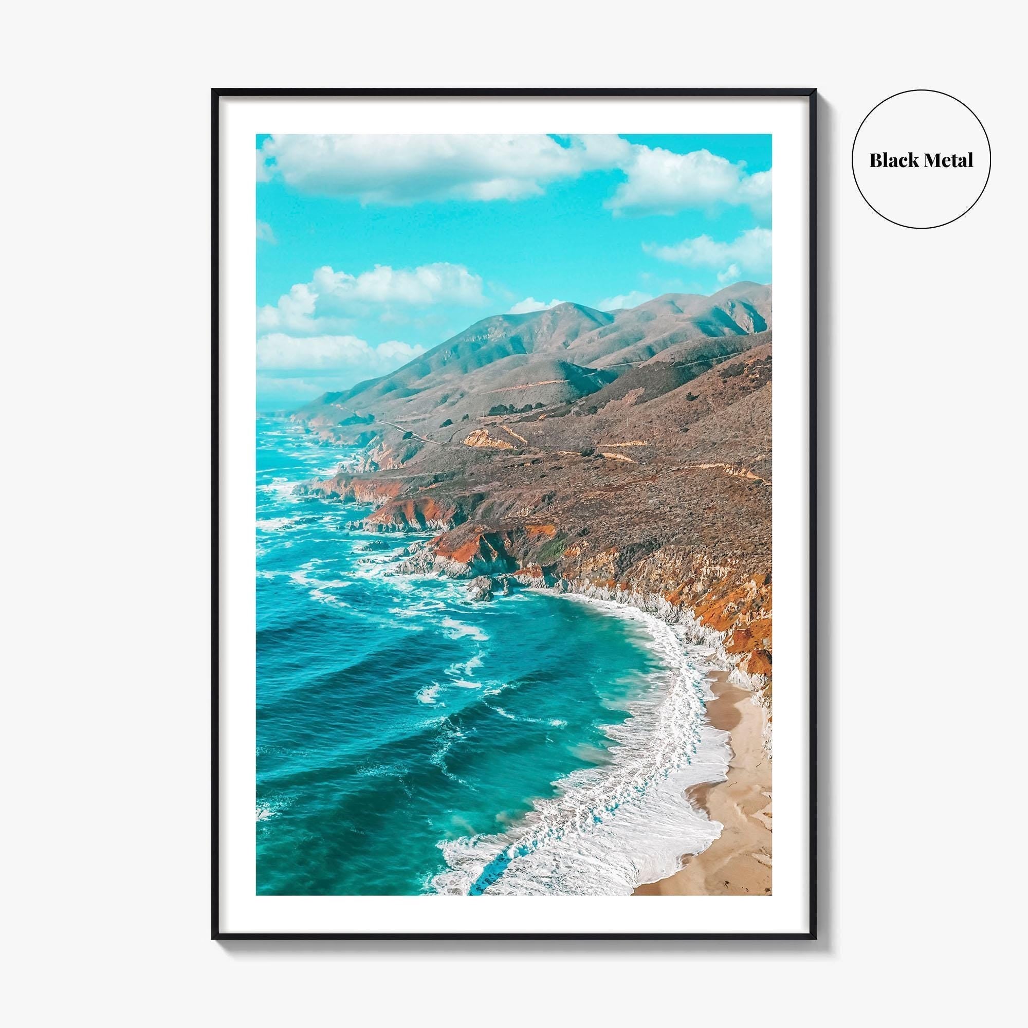Big Sur Fine Art Photo Print, California, Pacific Coast Highway, Aerial Wall Poster
