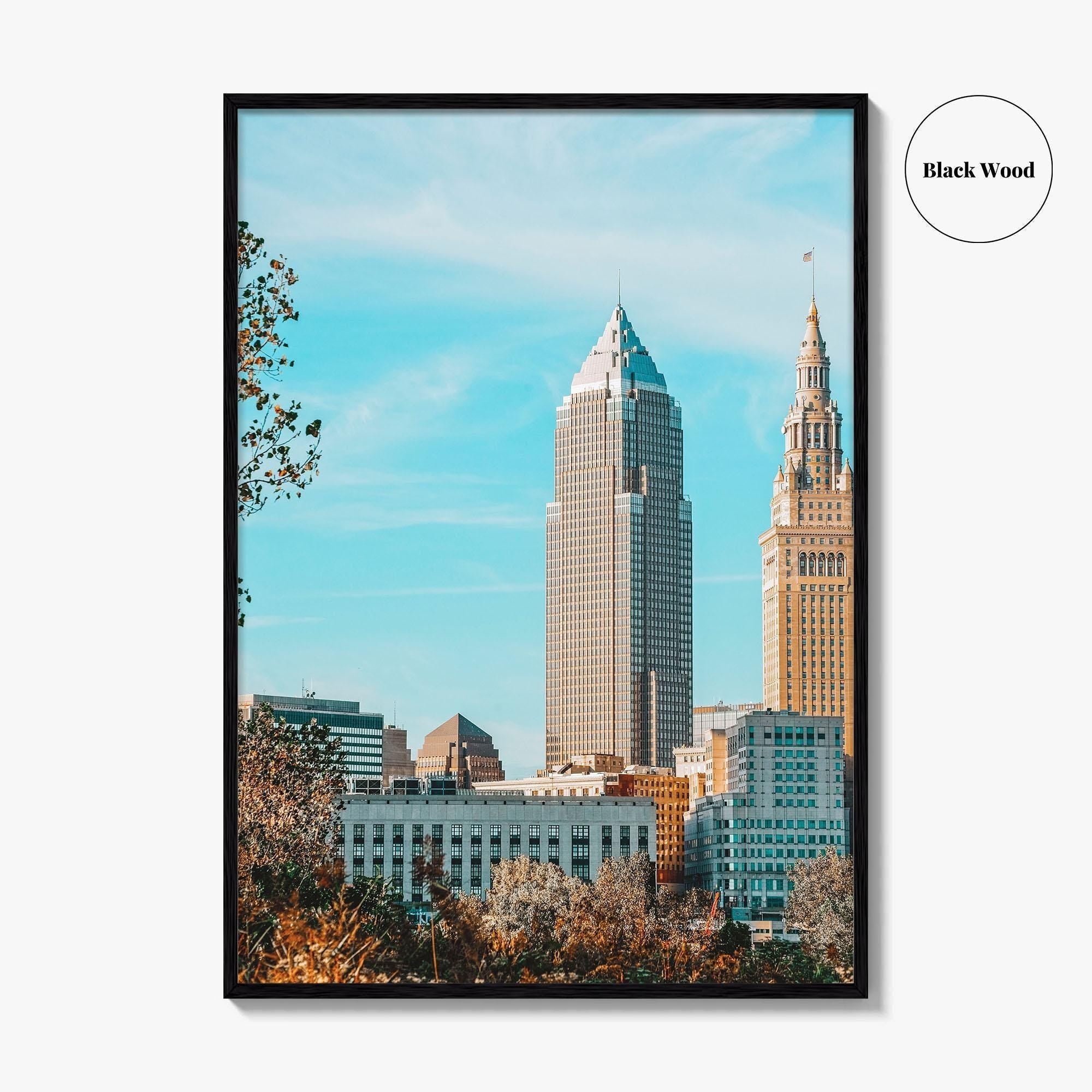 Cleveland Skyline Fine Art Photo Print, Ohio Poster, USA Wall Decor, Terminal Tower