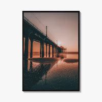 Manhattan Beach Fine Art Photo Print, Pier, Los Angeles, California, USA Wall Decor Poster