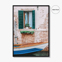 Venice Fine Art Photo Print, Italy, Venezia, Canal, Boat, Wall Decor, Poster