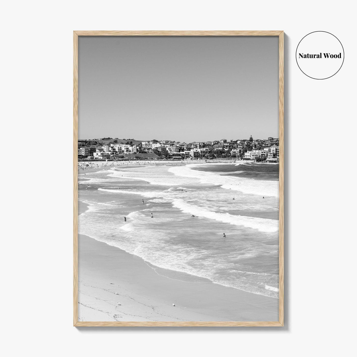 Bondi Beach Black and White Fine Art Photo Print, Sydney Australia Wall Decor Poster