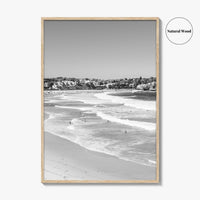 Bondi Beach Black and White Fine Art Photo Print, Sydney Australia Wall Decor Poster