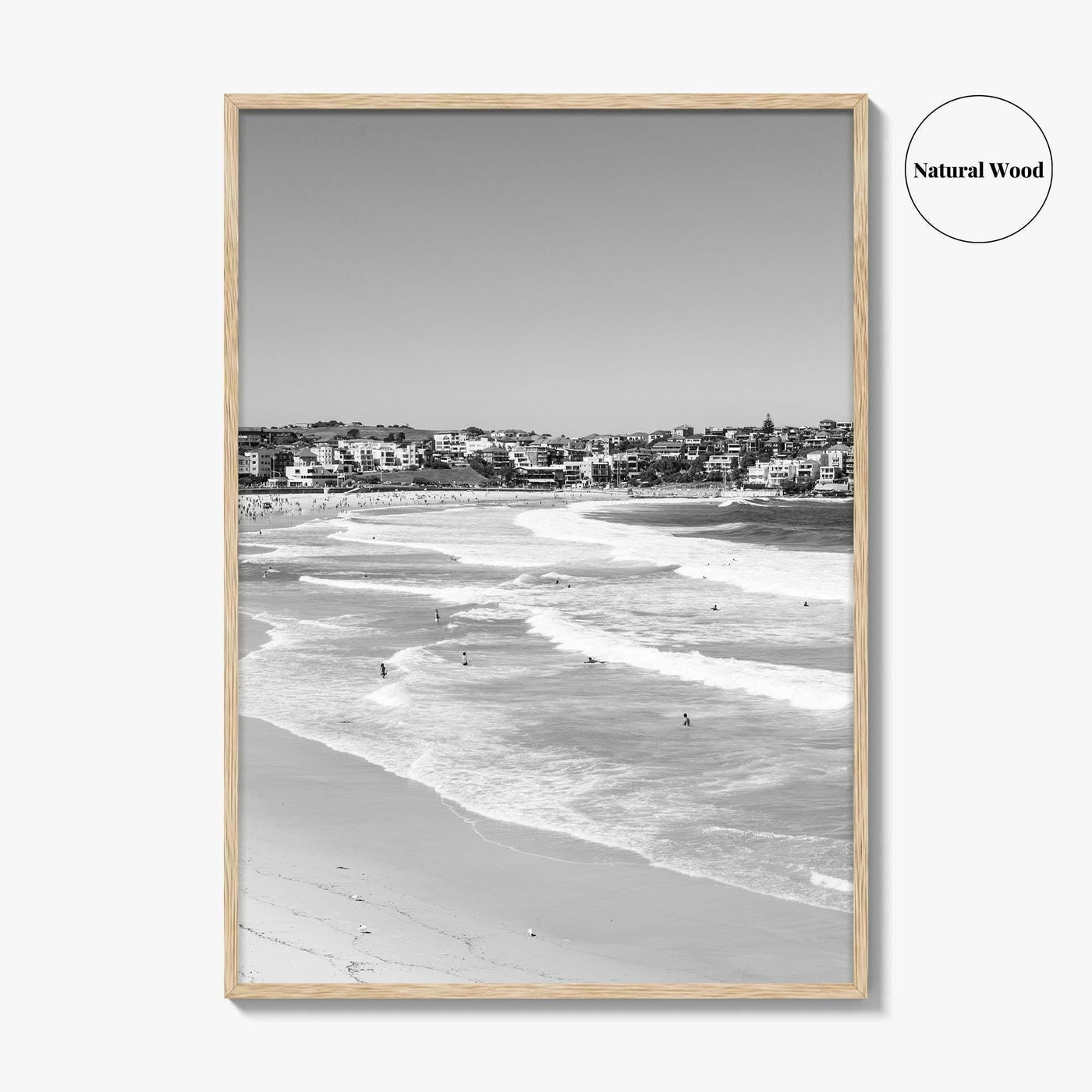 Bondi Beach Black and White Fine Art Photo Print, Sydney Australia Wall Decor Poster