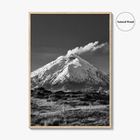 Cotopaxi Black and White Fine Art Photo Print, Volcano, Ecuador, Andes, National Park, Poster