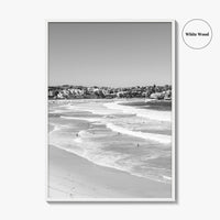 Bondi Beach Black and White Fine Art Photo Print, Sydney Australia Wall Decor Poster