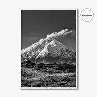Cotopaxi Black and White Fine Art Photo Print, Volcano, Ecuador, Andes, National Park, Poster