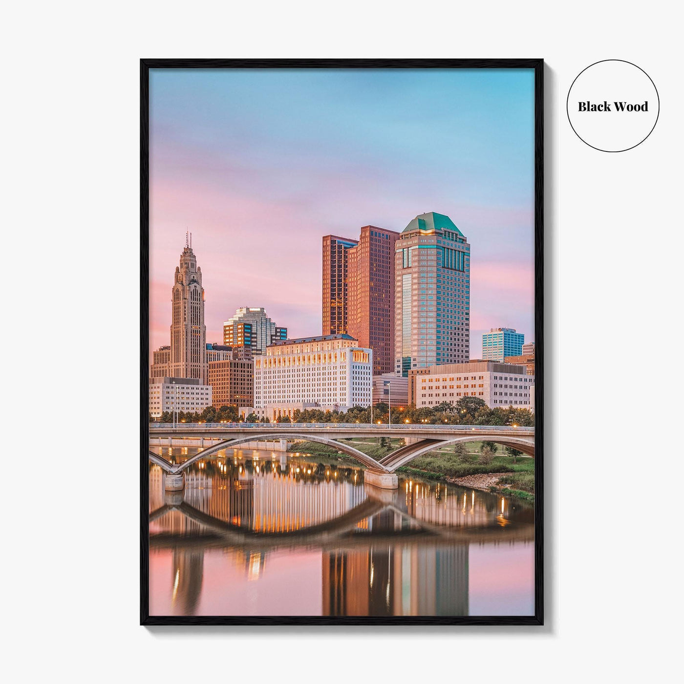 Columbus Ohio Skyline Fine Art Photo Print, Poster, USA Wall Decor