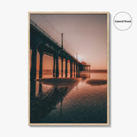 Manhattan Beach Fine Art Photo Print, Pier, Los Angeles, California, USA Wall Decor Poster