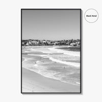 Bondi Beach Black and White Fine Art Photo Print, Sydney Australia Wall Decor Poster