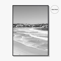 Bondi Beach Black and White Fine Art Photo Print, Sydney Australia Wall Decor Poster