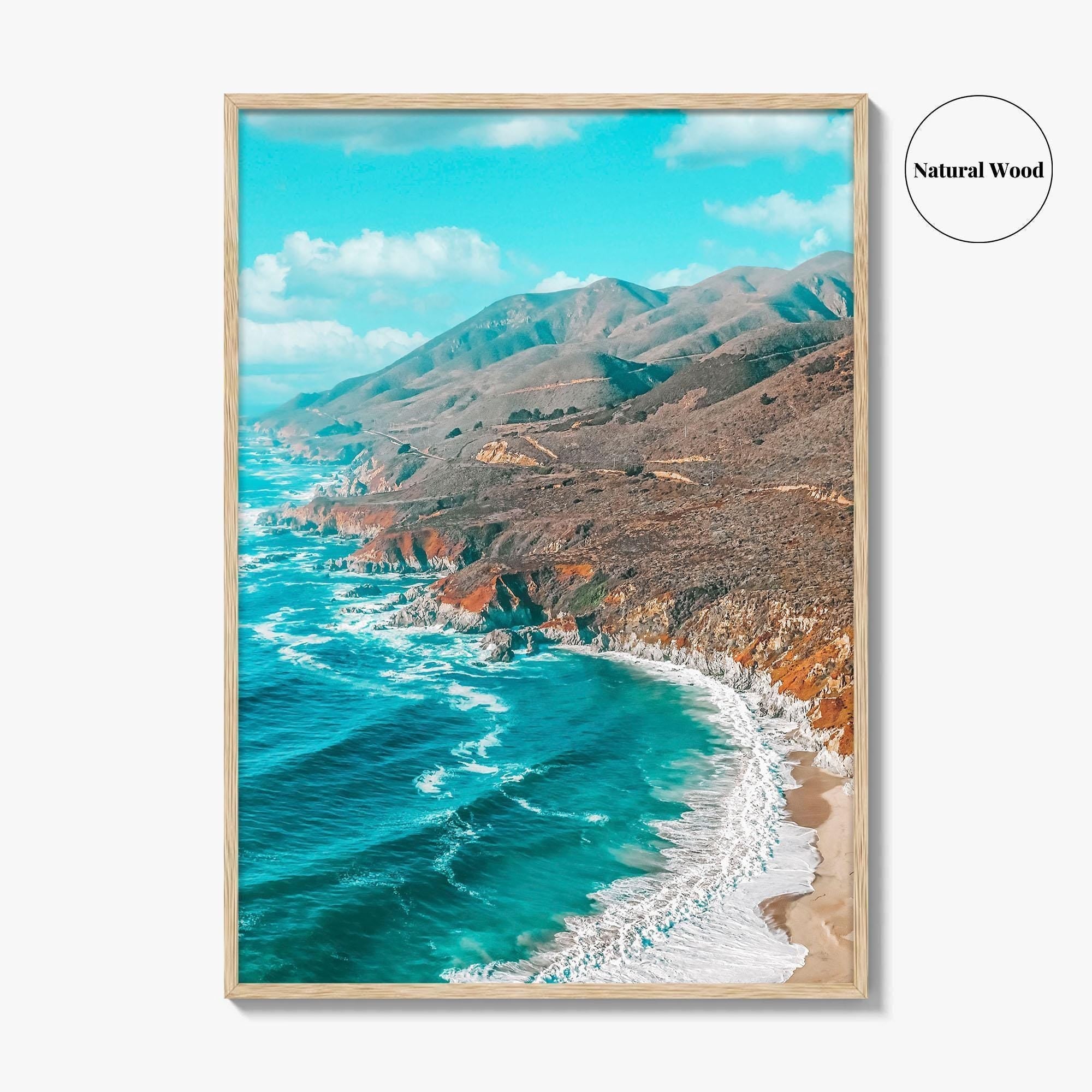 Big Sur Fine Art Photo Print, California, Pacific Coast Highway, Aerial Wall Poster