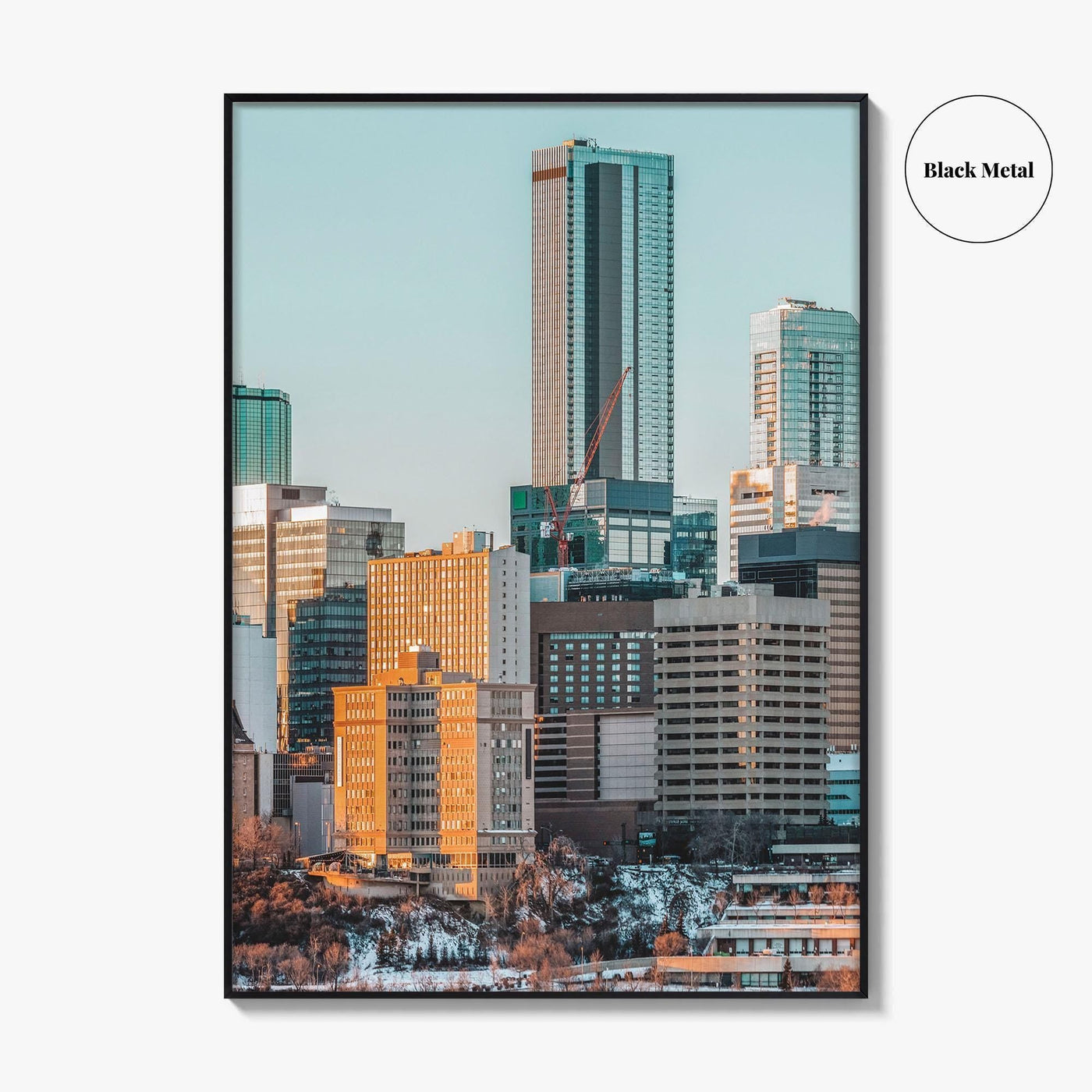 Edmonton Skyline Fine Art Photo Print, Alberta Canada Wall Poster