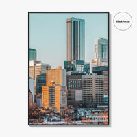Edmonton Skyline Fine Art Photo Print, Alberta Canada Wall Poster