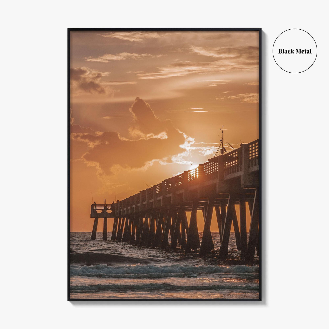 Jacksonville Beach Fine Art Photo Print, Jacksonville Florida Poster, Atlantic Ocean Pier USA