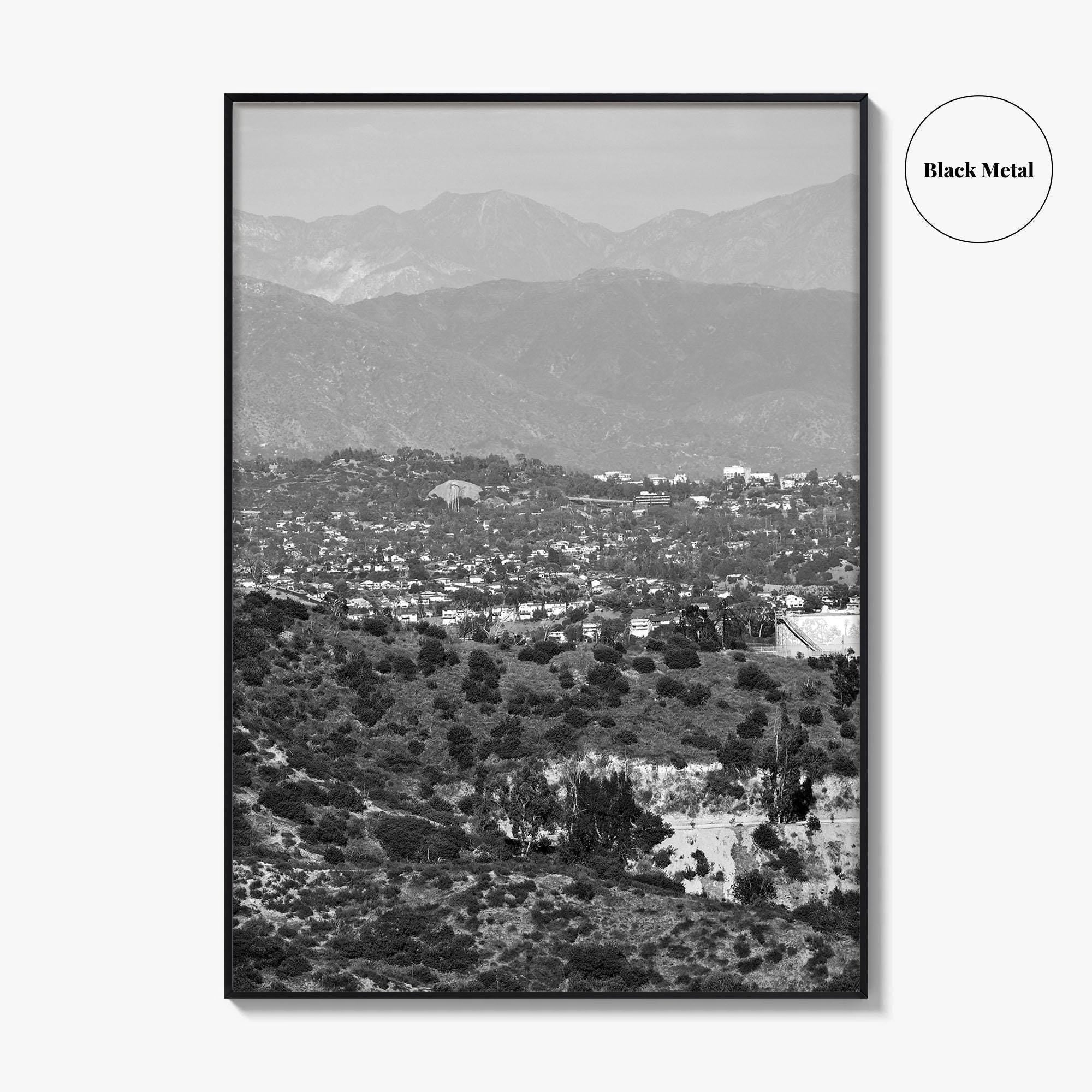 East Los Angeles Black and White Fine Art Photo Print, Northeast LA California Poster