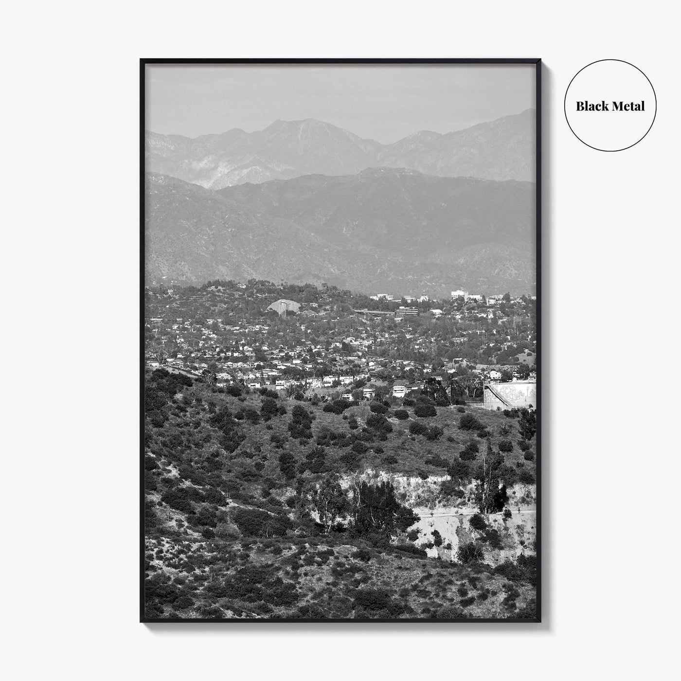 East Los Angeles Black and White Fine Art Photo Print, Northeast LA California Poster