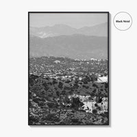 East Los Angeles Black and White Fine Art Photo Print, Northeast LA California Poster