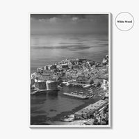 Dubrovnik Black and White Fine Art Photo Print, Old Town Croatia Poster Europe Decor
