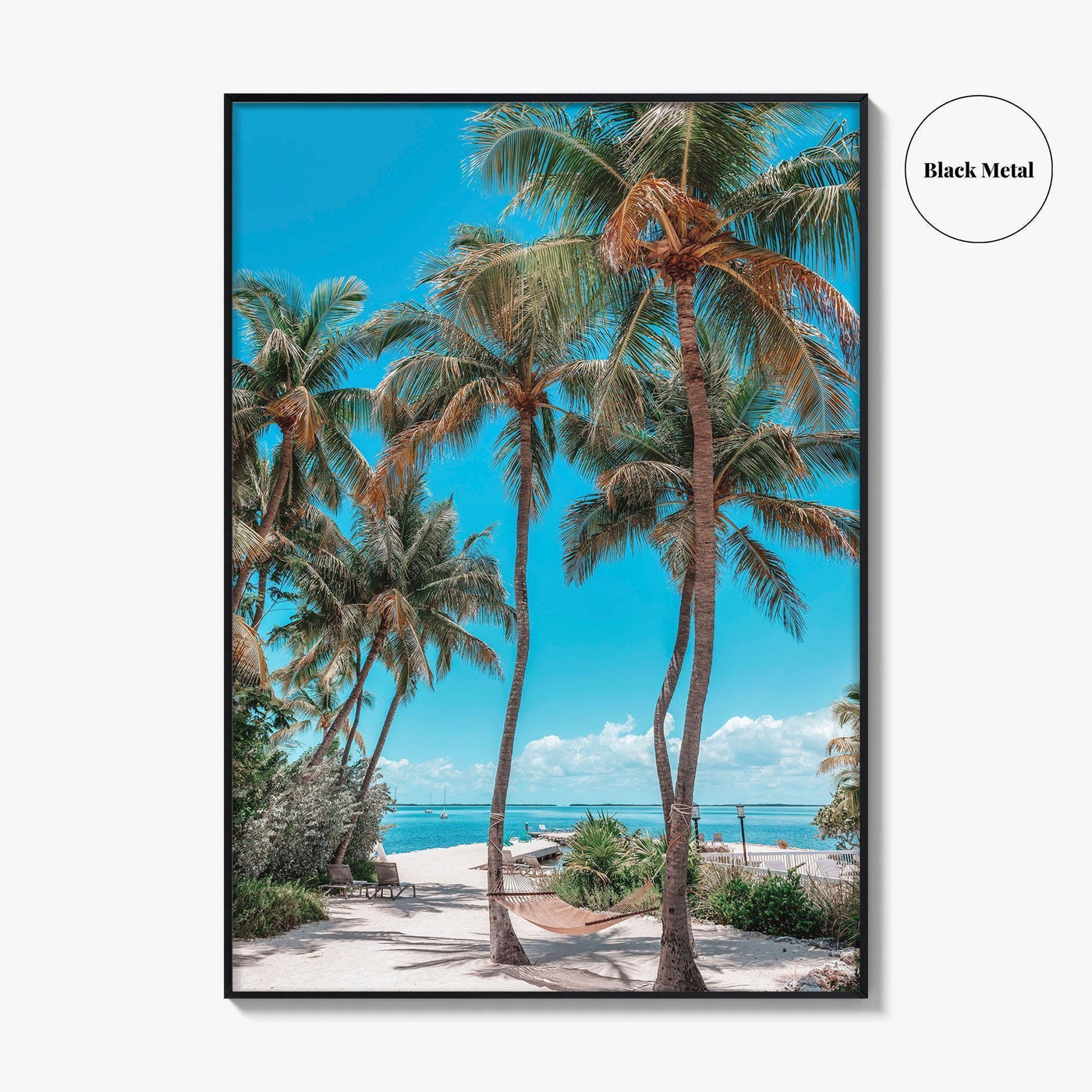 Key Largo Fine Art Photo Print, Florida, Tropical Beach, Palm Trees Poster